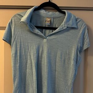 Icebreaker Women's Light Blue Button Down Shirt